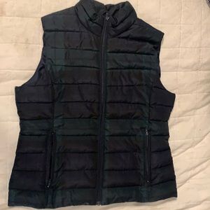Loft Plaid Puffer Vest